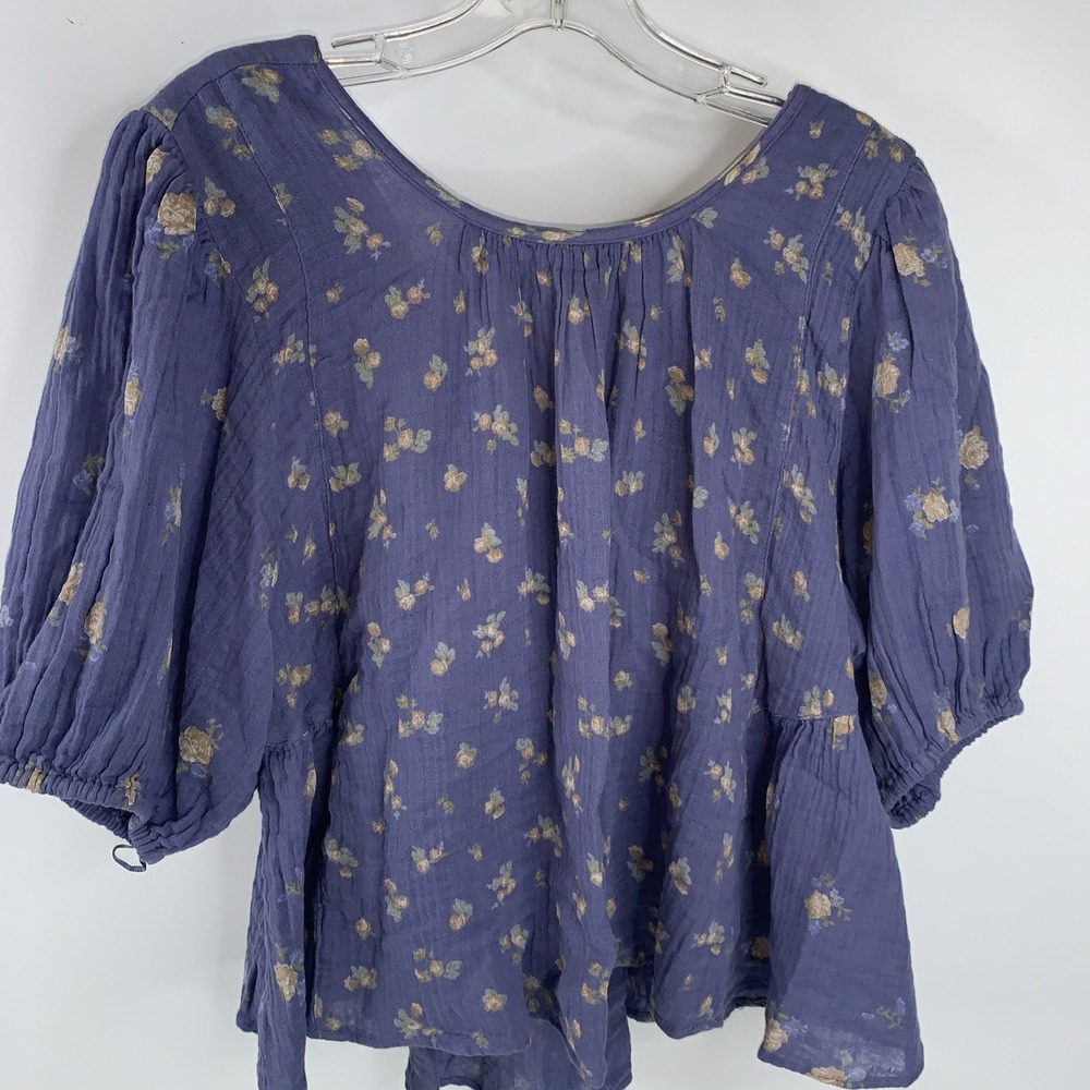 We the Free‎ People M Blue With Flowers Romantic Boho